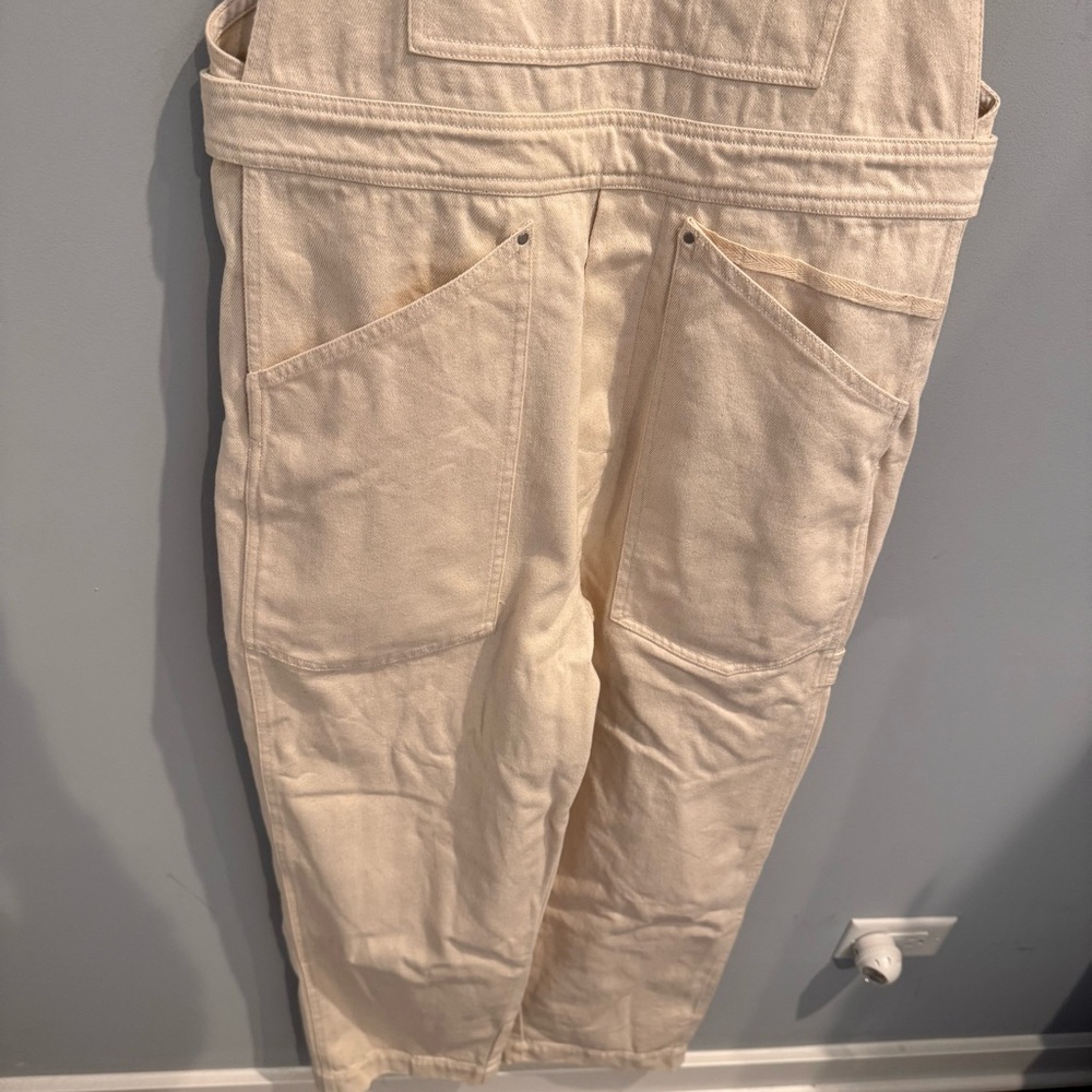 NEW Alex Mill Straight Leg Overall in White Denim, Size M - Picture 5 of 11
